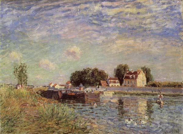 Alfred Sisley The Canal du Loing at St-Mammes